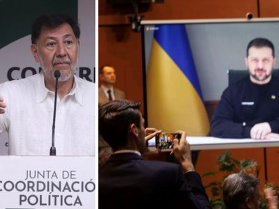 Fernández Noroña califica de repudiable e irresponsable la invitación de diputados a Zelenski