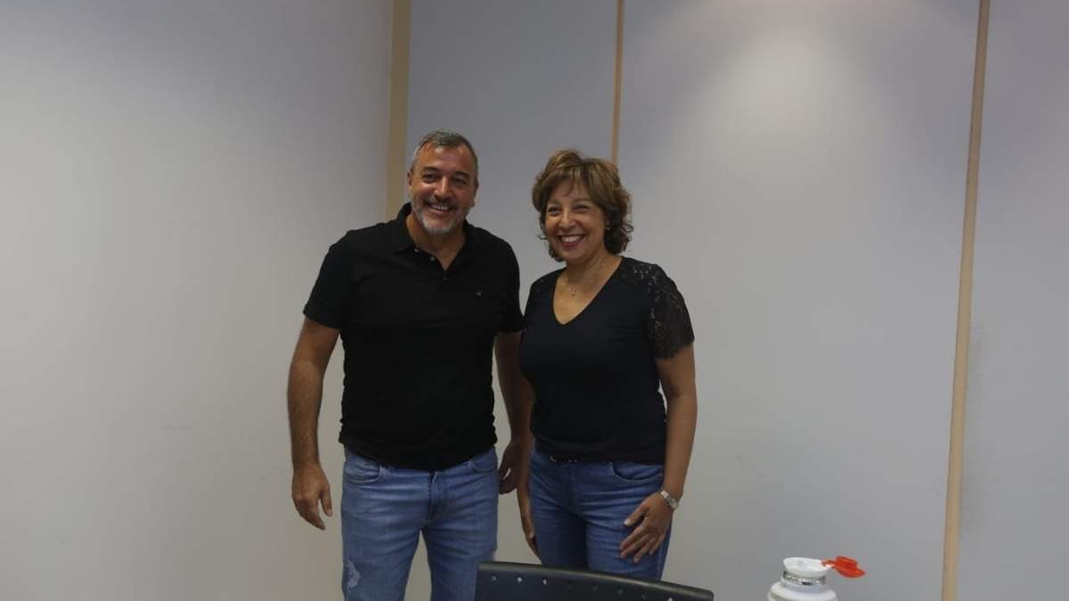 Arabela Carreras y Rodolfo Aguiar. Fuente (ATE).