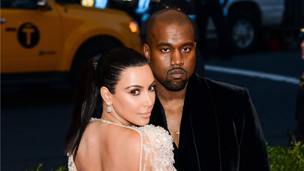 Kim Kardashian y Kanye West. Fuente: (Twitter)