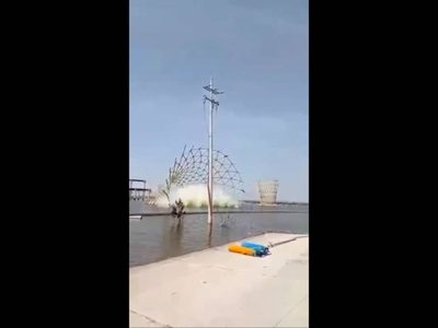Avanza el desmantelamiento del NAIM. Así cayó el primer fonil (Video)
