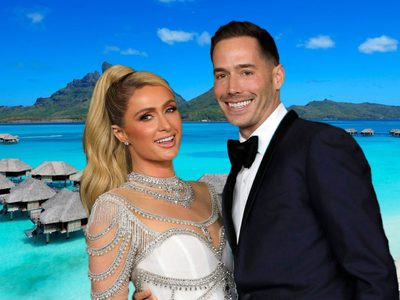 Después de una boda de lujo, Paris Hilton y Carter Reum optaron por Bora Bora para su luna de miel