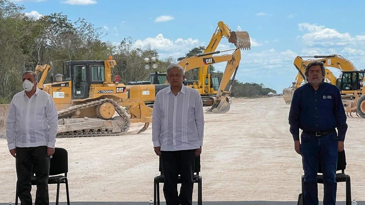 El presidente informó de un retraso en las obras del tramo Escárcega-Calkiní del Tren Maya