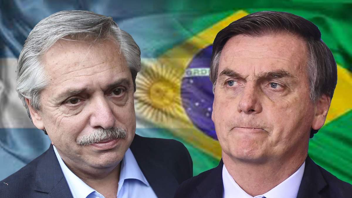 Fernández y Bolsonaro (foto: Twitter).