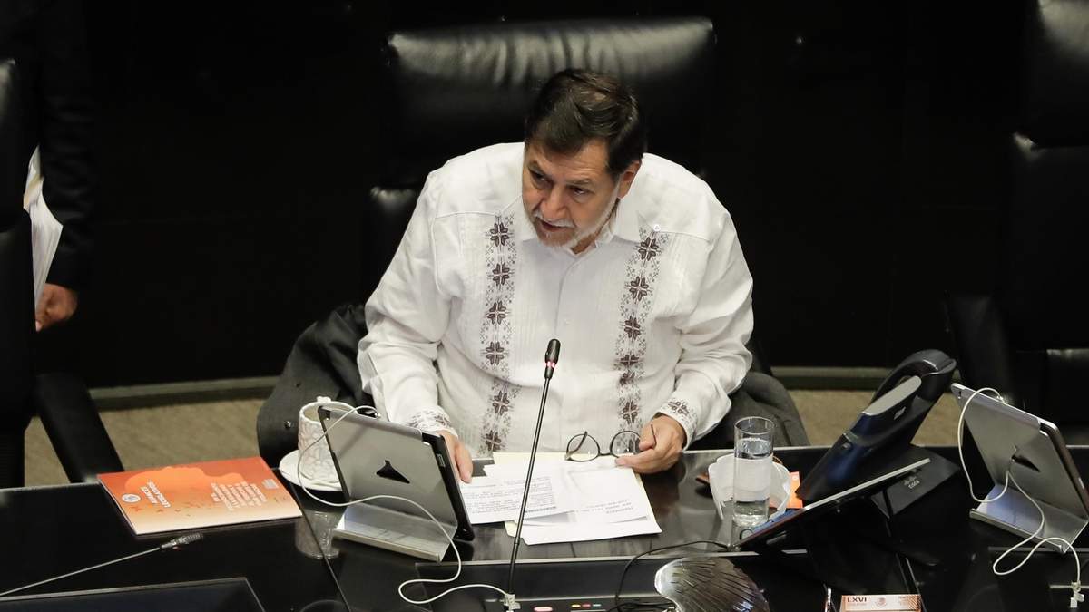 El presidente de la Mesa Directiva del Senado, Gerardo Fernández Noroña