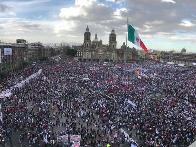 SSC reporta asistencia de 150 mil personas en el Zócalo para el AMLOFest