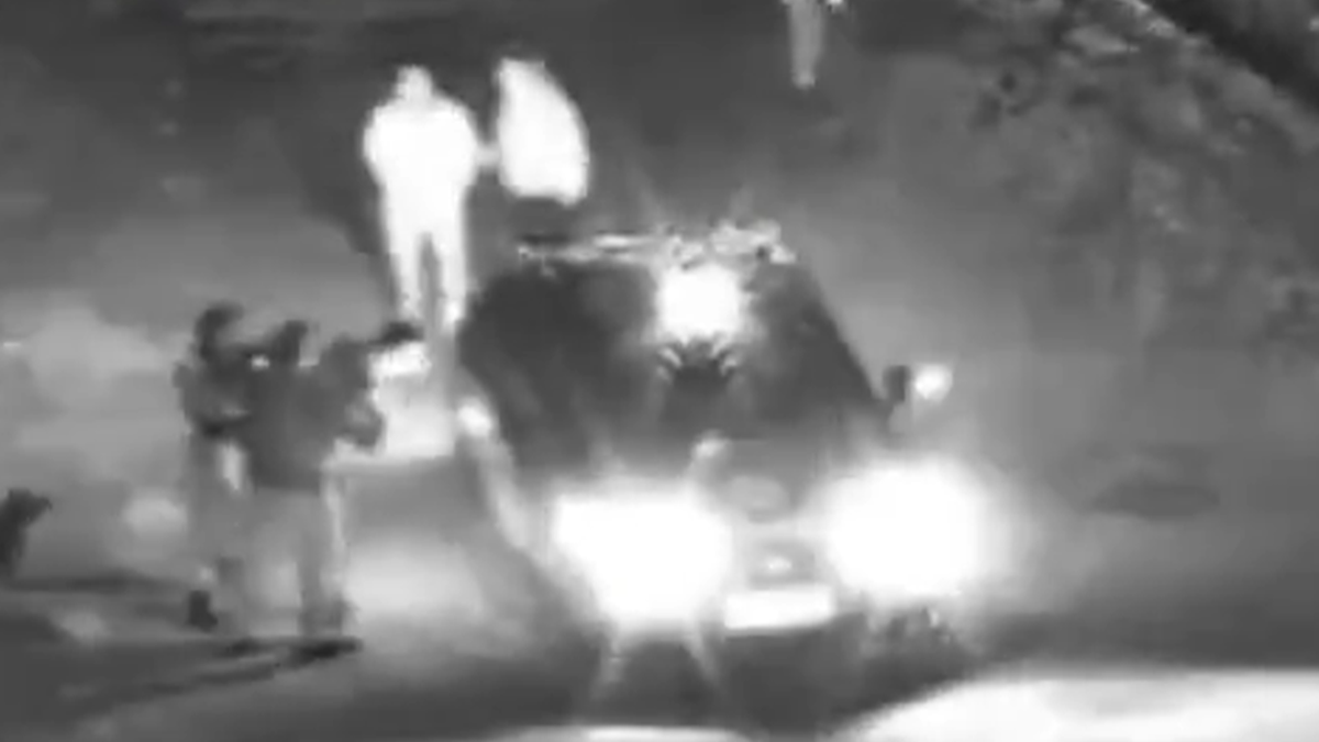 Momento de la captura del detenido