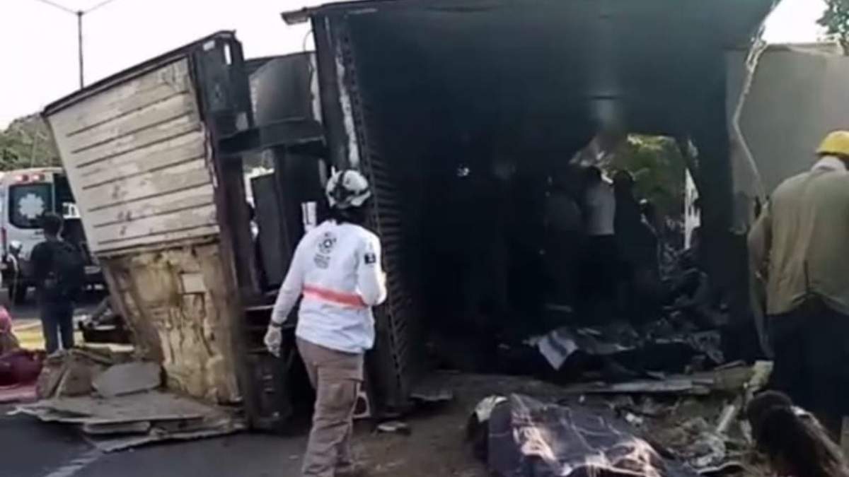 El tráiler donde murieron los migrantes