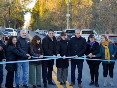 Inauguraron obras pluviales y de asfalto en una arteria troncal de la ciudad de Neuquén