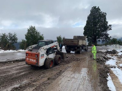 San Martín de los Andes: Municipalidad reordena la ciudad luego del temporal de nieve
