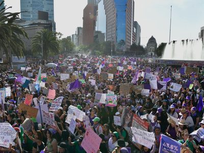La #Marcha8M congregó a 90 mil personas en el centro de la CDMX