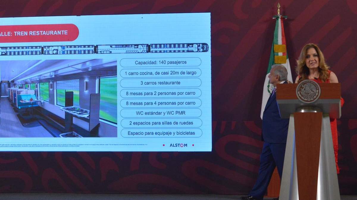 Presentación del tren-restaurante del Tren Maya