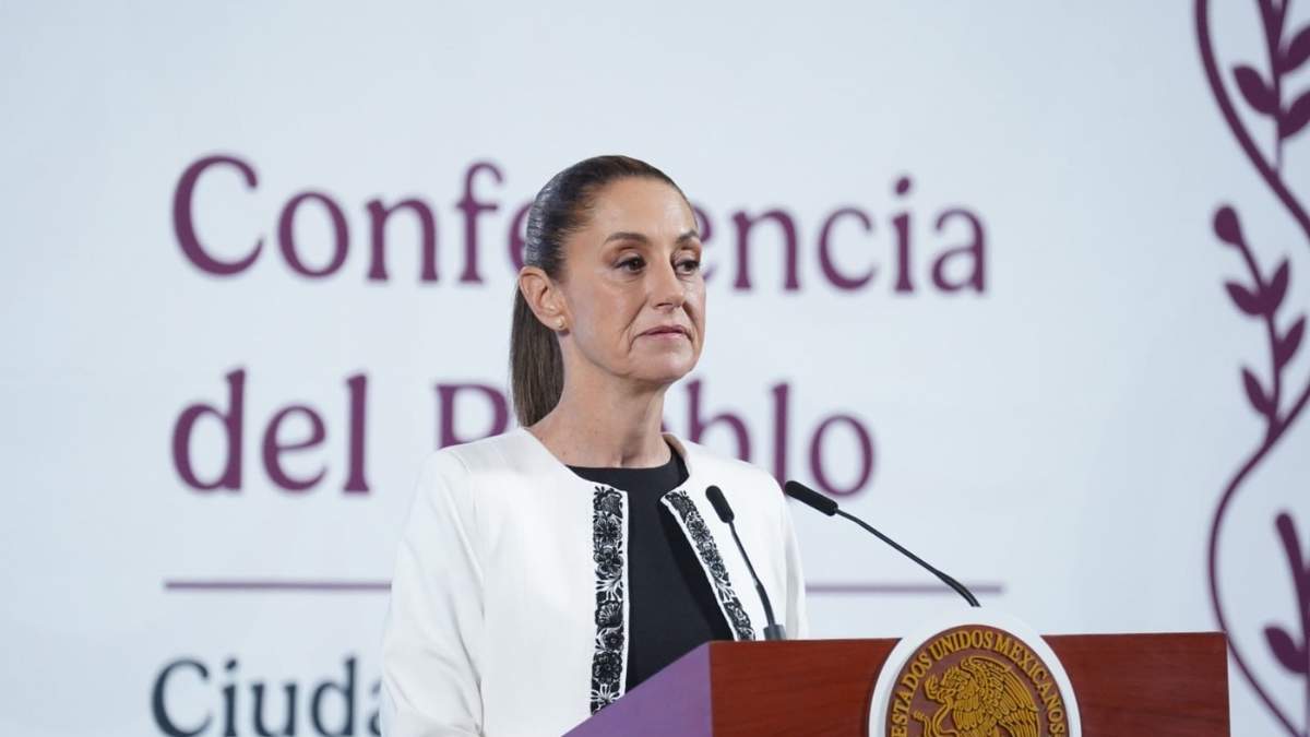 La presidenta Claudia Sheinbaum en la conferencia