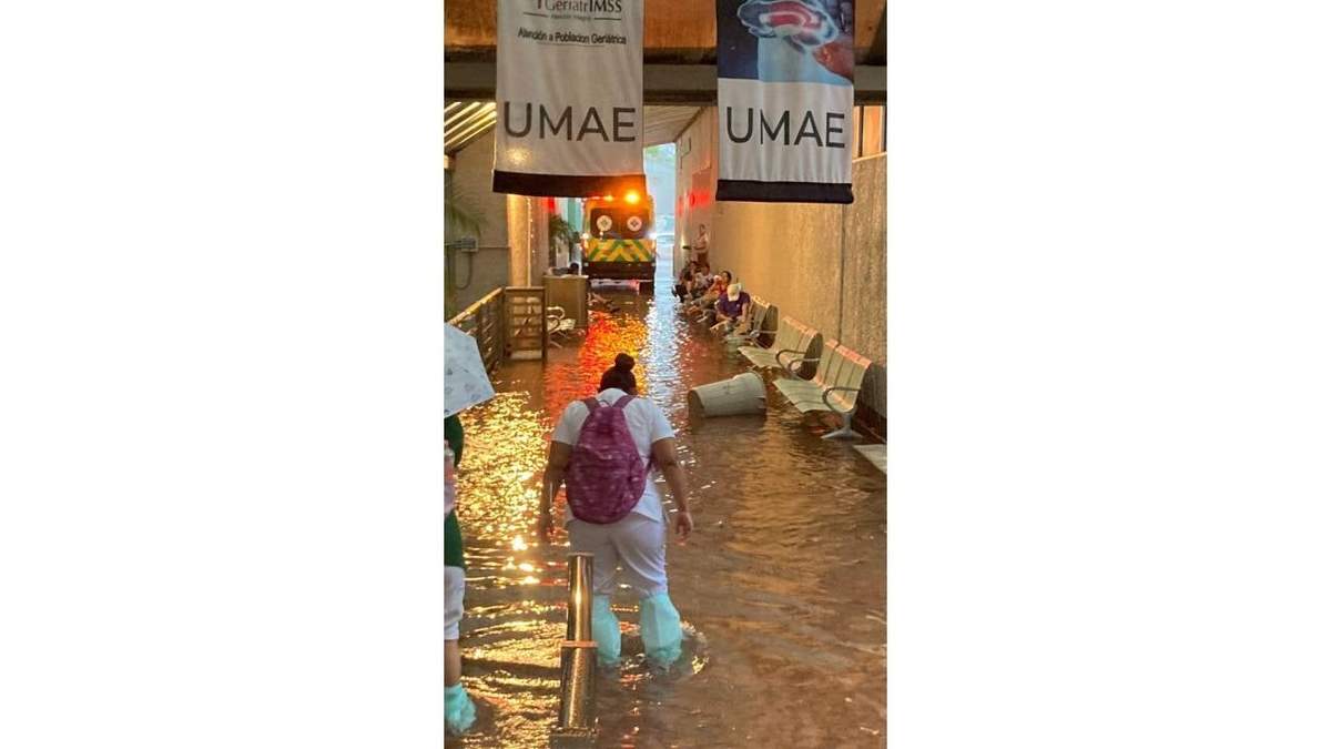 Inundación en la Unidad Médica de Alta Especialidad (UMAE) en Mérida, Yucatán