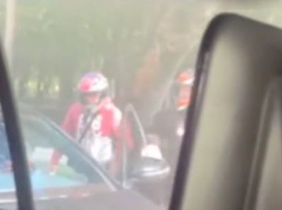 Graban asalto a conductor en Constituyentes y Circuito Interior (Video)