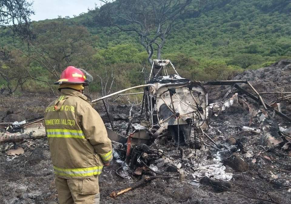 Avioneta desplomada