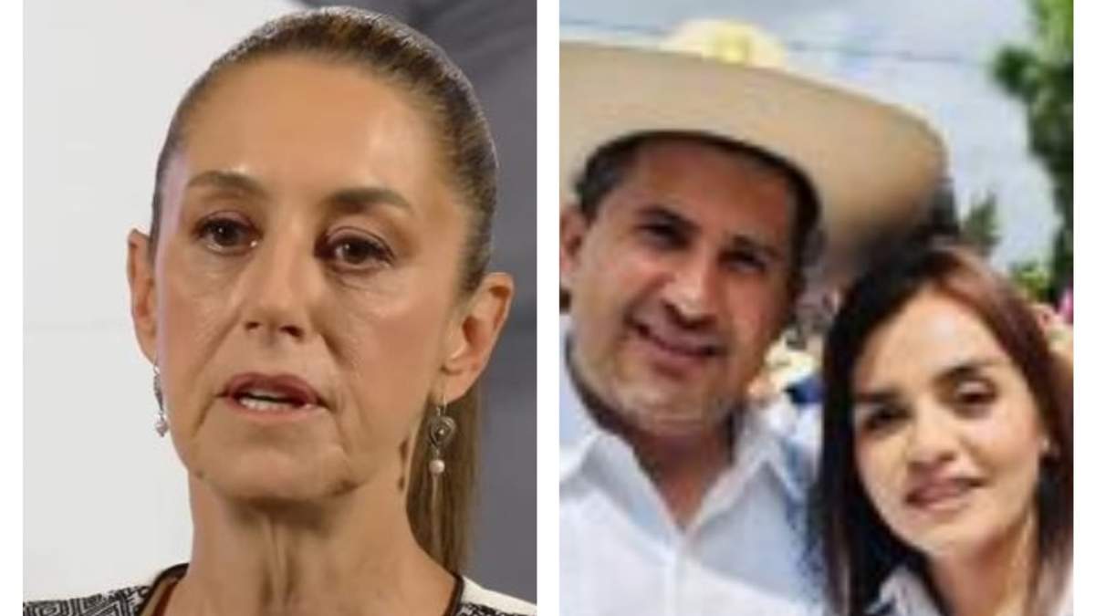 Sheinbaum, Manzo y su esposa Grecia Quiroz