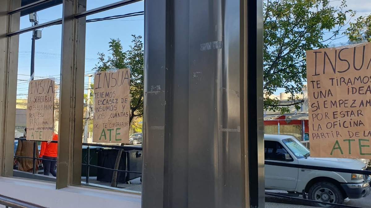 Los trabajadores manifestaron que hay escasez de insumos en las oficinas de la Dirección Provincial de Rentas Neuquén. Fuente: (Javier Manzano)