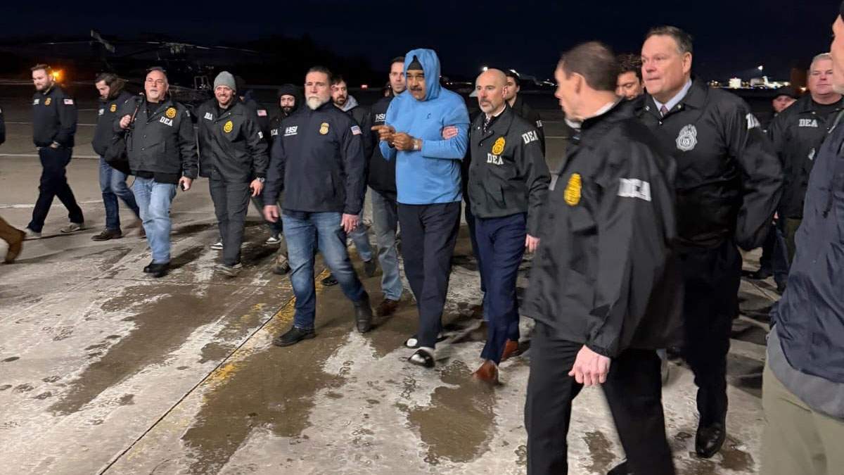 Maduro llegó en avión a New York con todos estos oficiales de la ley estadounidenses