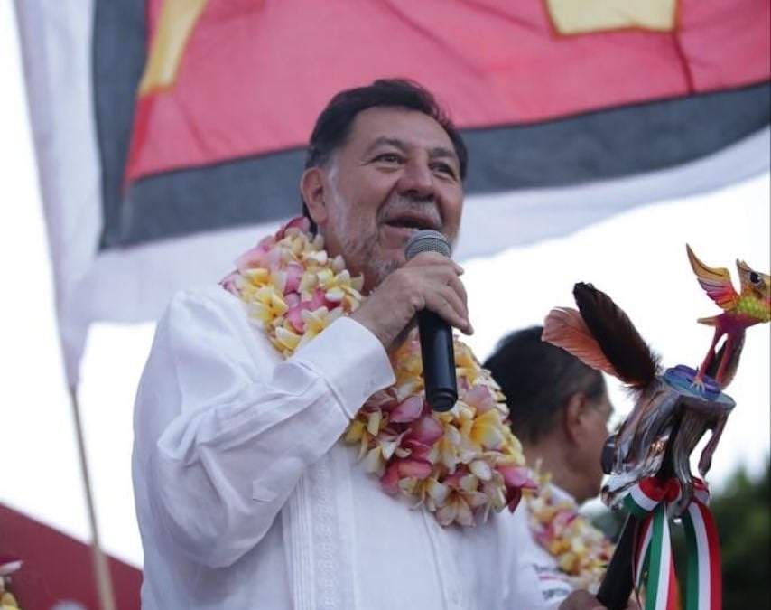 El petista en su arranque de campaña en Oaxaca