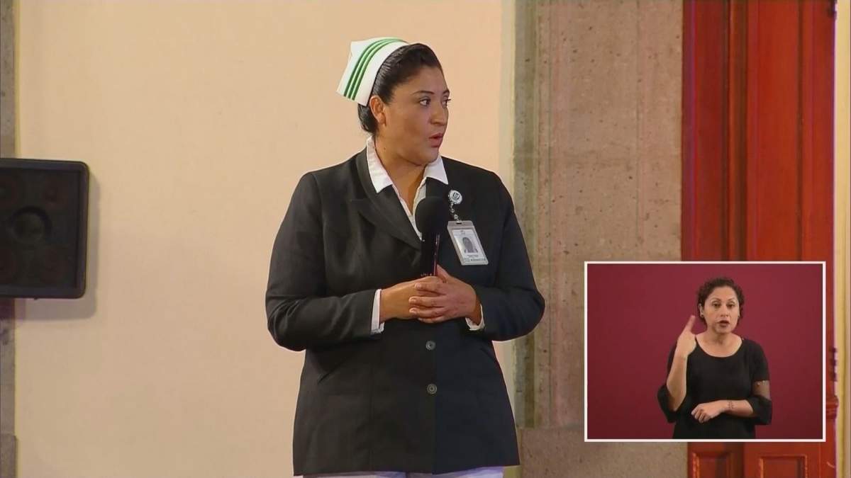 La titular de la división del programa de Enfermería, Fabiana Zepeda Arias. Fuente: (Twitter)