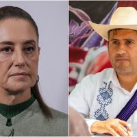 Pese a las insistentes peticiones del alcalde Manzo, Sheinbaum mantuvo su rechazo a la "mano dura"