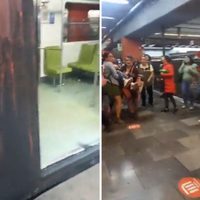 Corto circuito provoca incendio en un tren en la estación del Metro Velódromo