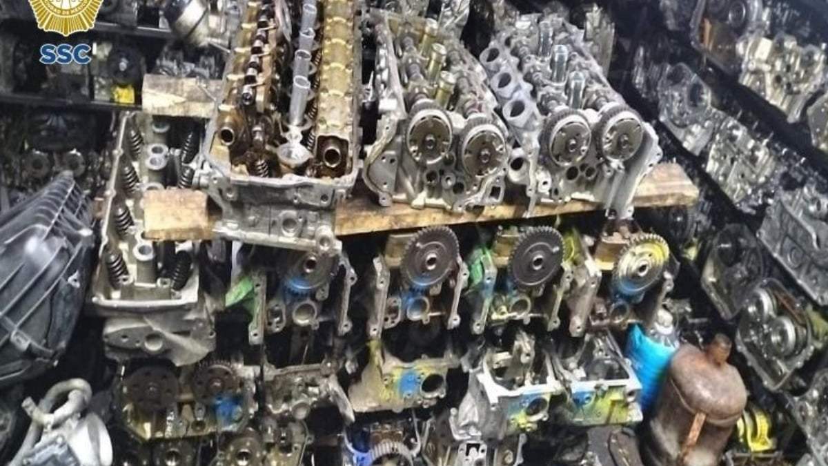 Autopartes aseguradas