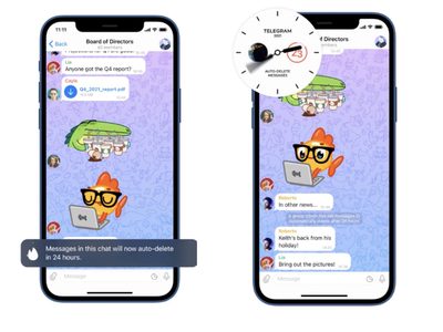 Telegram permite ahora la eliminación automática de mensajes en cualquier chat. Así es como funciona