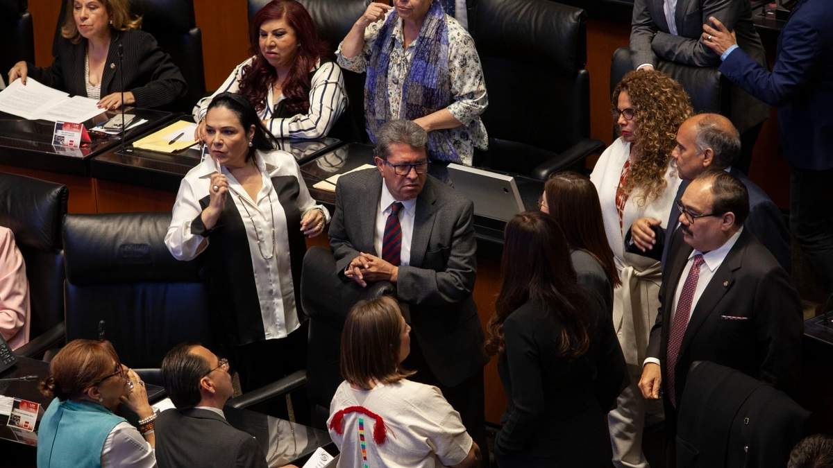 La sesión en el Senado de la República