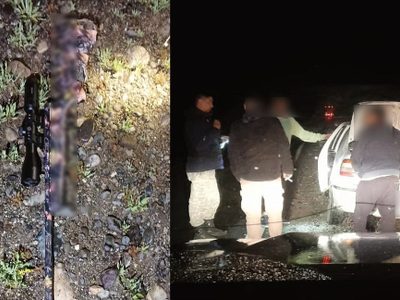 Tiraron el rifle por la ventanilla metros antes de un control policíal