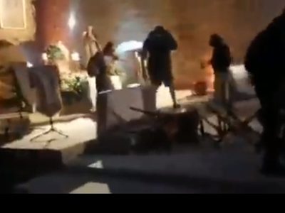 Maestros del SNTE-CNTE destrozan sede de boda de Elba Esther Gordillo (Video)