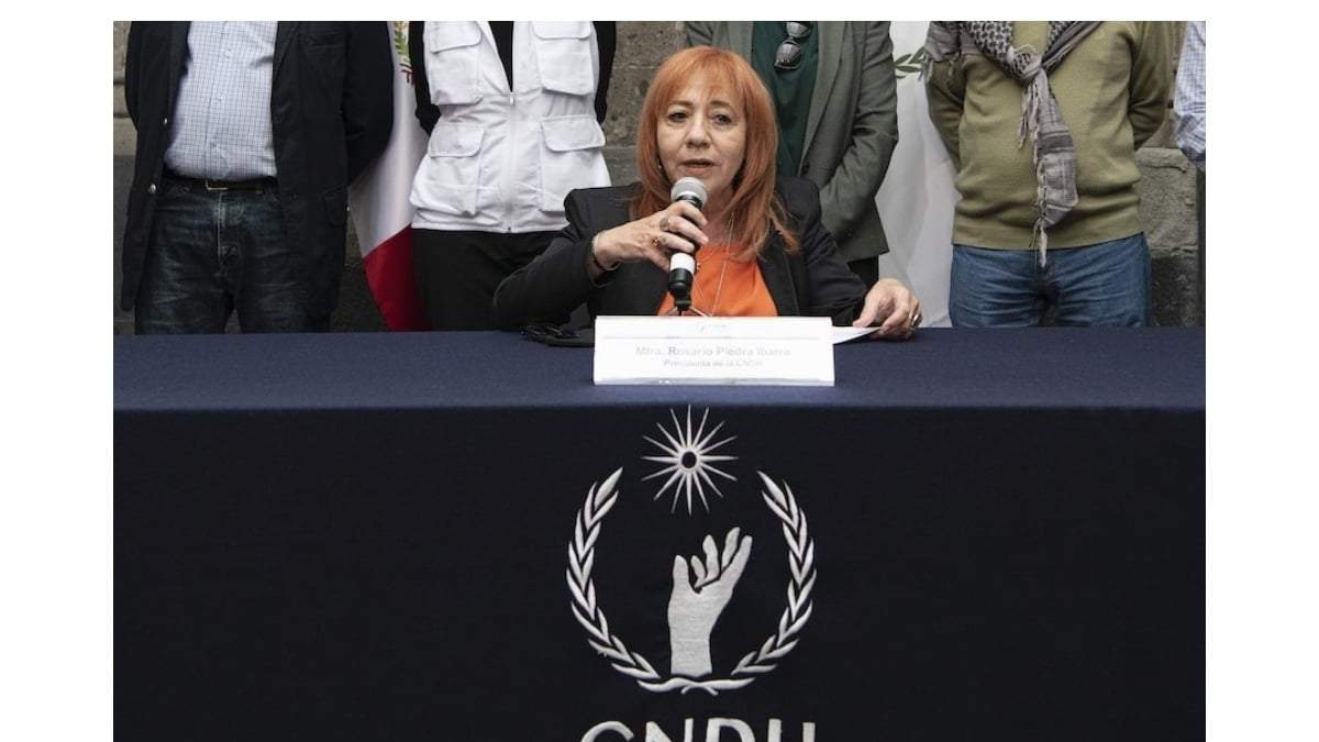La presidenta de la CNDH, Rosario Piedra Ibarra