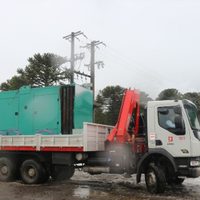 Moquehue: instalaron un equipo generador de energía de gran capacidad