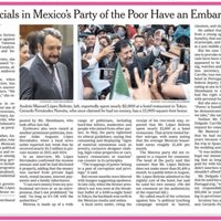 El diario The New York Times destaca los lujos de integrantes de Morena
