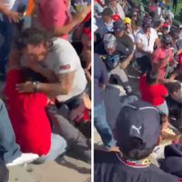 Se viraliza video de pelea en las gradas del GP de México