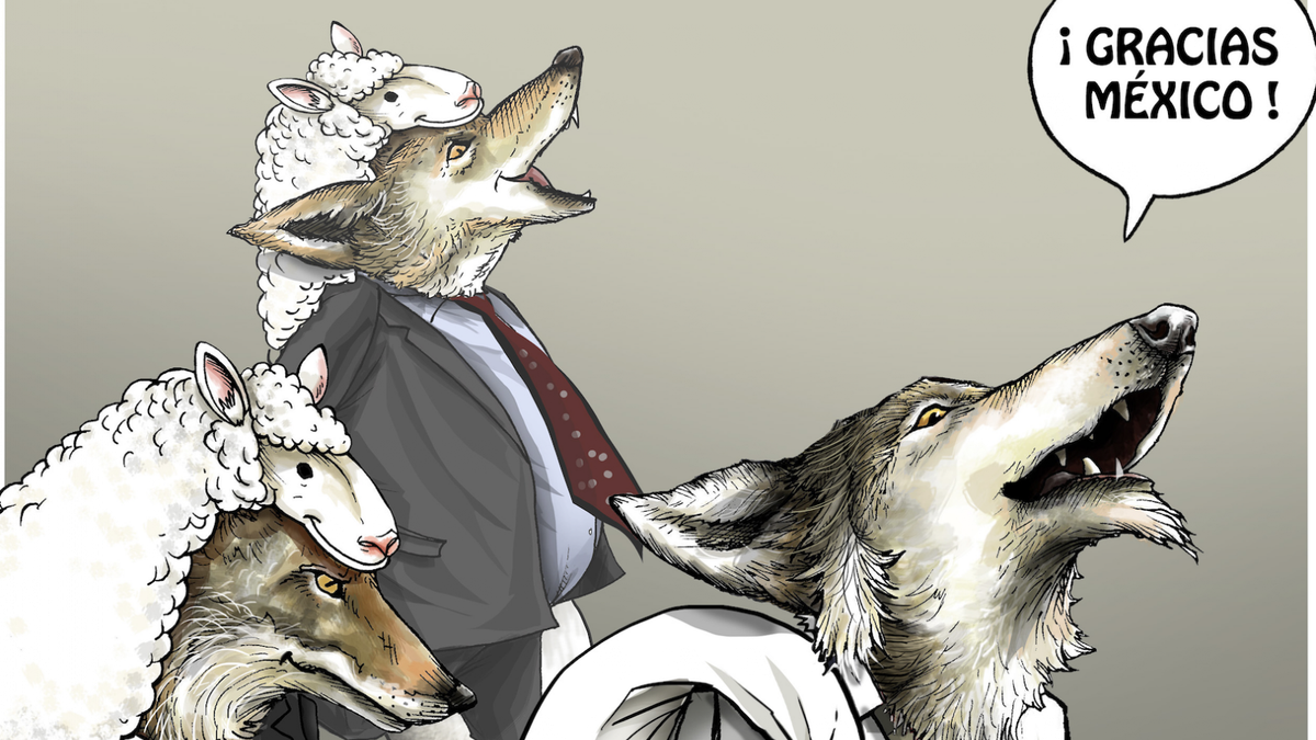 Vista previa del cartón "La Banca está feliz, feliz, feliz", de José Antonio Rodríguez