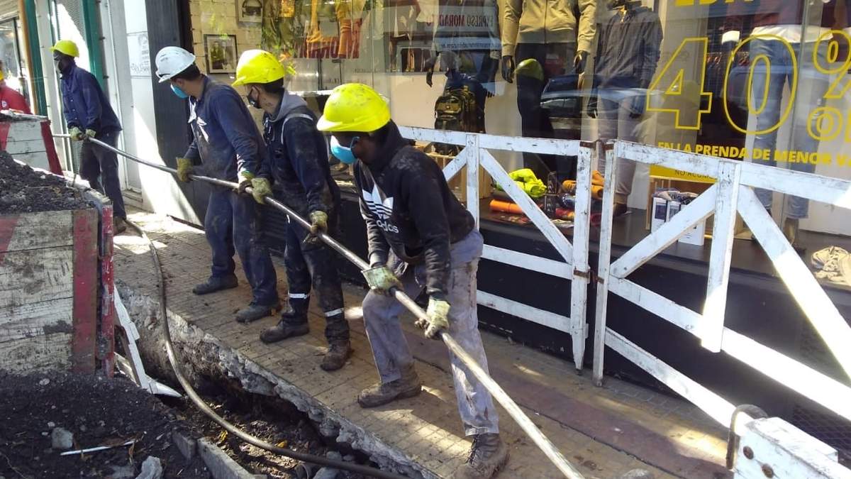 Los trabajos de Edelap en La Plata. Fuente: (Twitter)