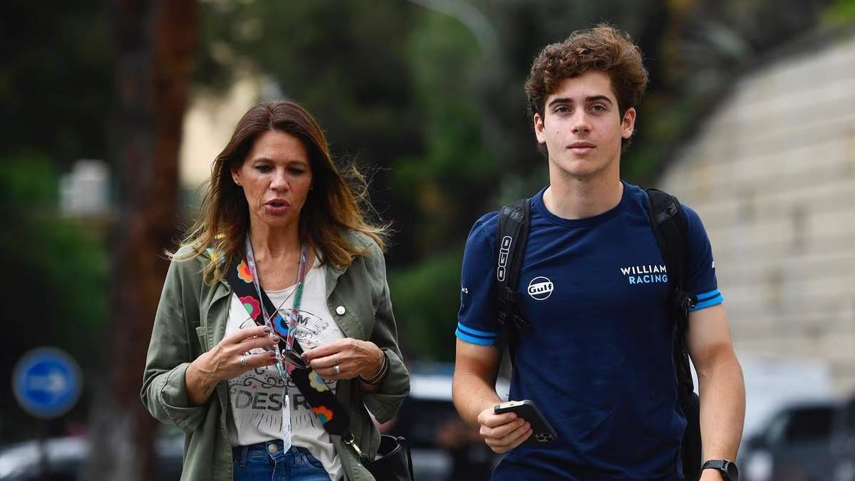 Franco Colapinto y Andrea Trofimczuk. Fuente: (Instagram)
