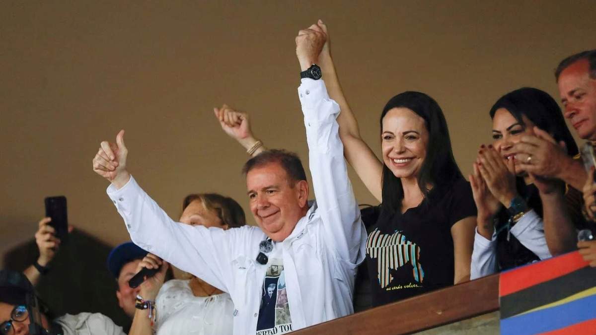 El candidato presidencial de la oposición venezolana Edmundo González