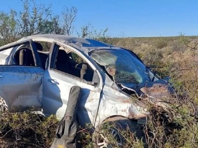 Conocido músico de Picún Leufú volcó en la ruta 17 y está grave