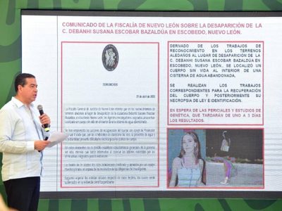 Gobierno de Nuevo León no ha solicitado apoyo de la federación para el caso Debanhi: Mejía Berdeja