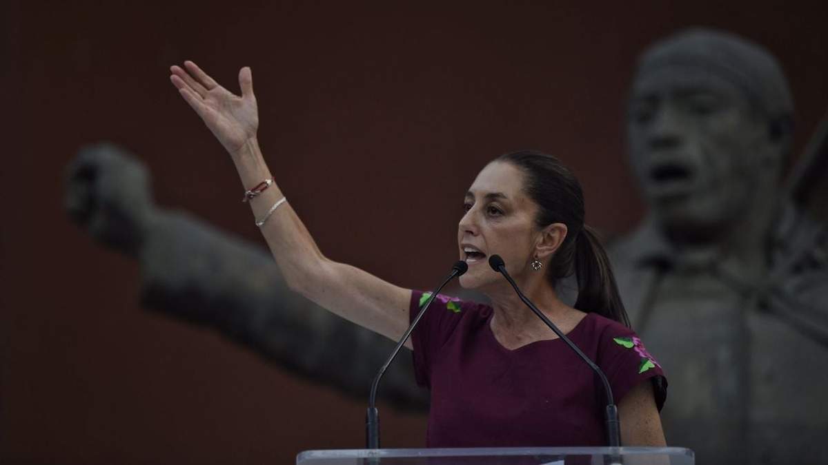 Claudia Sheinbaum durante su gira por Morelos