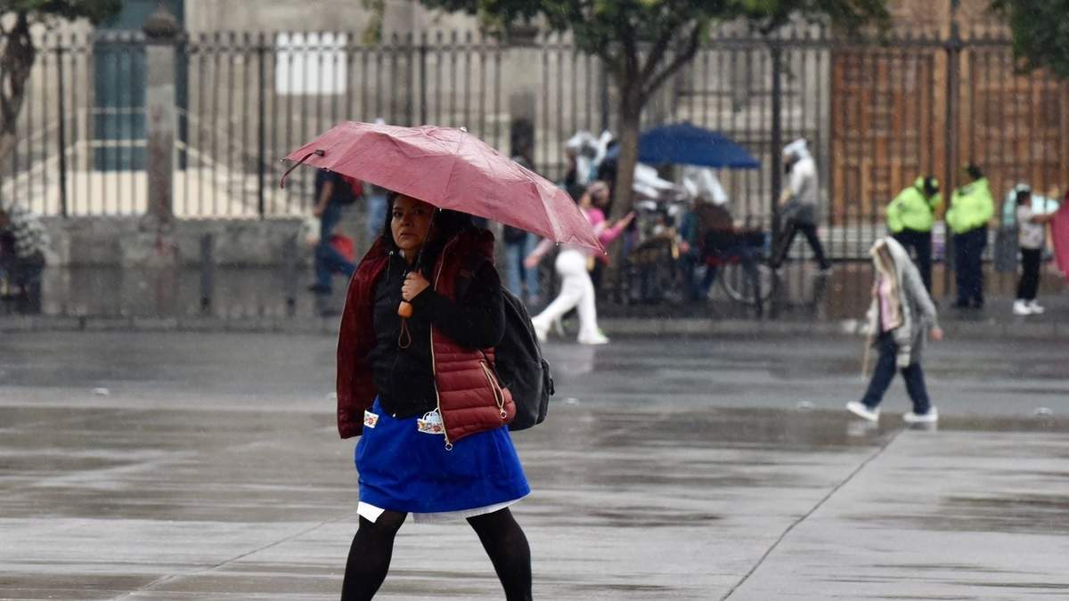 Lluvias y chubascos a causa del frente frío