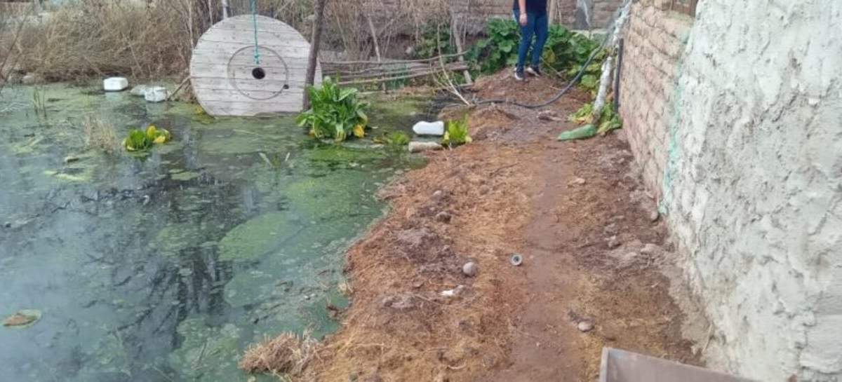 Inundación en Centenario. Fuente: (Ramón Campos).