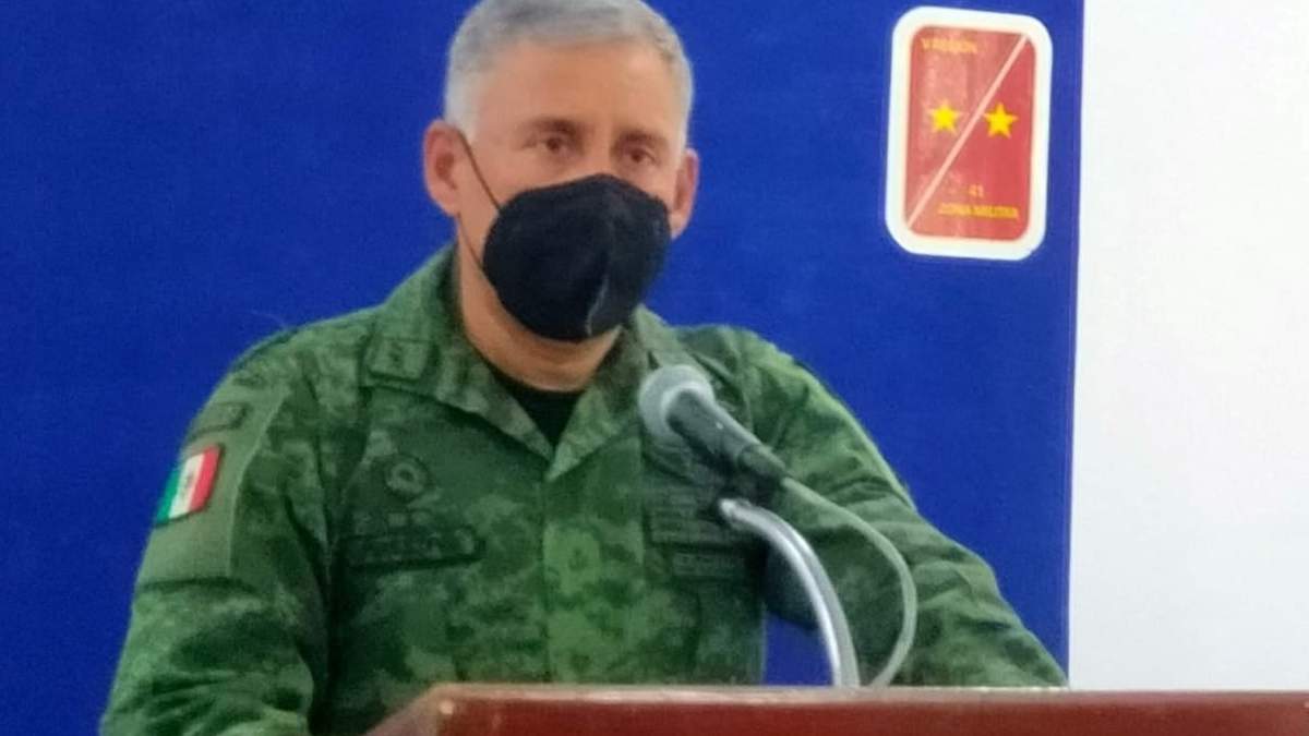 El comandante de la 41 zona militar, Vicente Pérez López