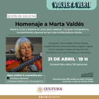 Fonoteca Nacional celebrará la obra musical de la cubana Marta Valdés