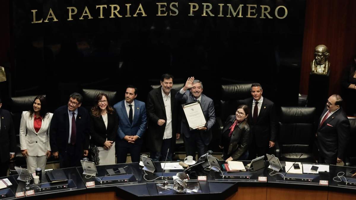 La sesión en el Senado de la República