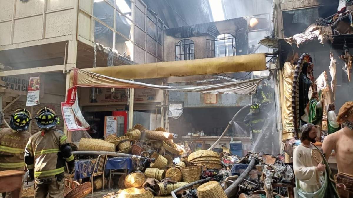 El incendio en el Mercado de Sonora