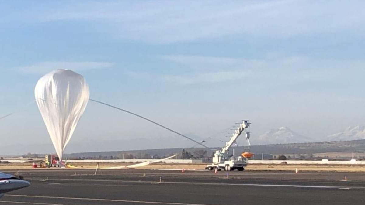 El globo de la Near Space Corporation