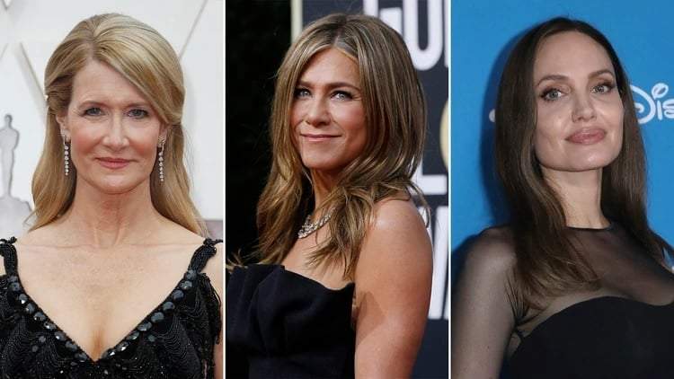 Laura Dern, Jennifer Aniston y Angelina Jolie. Fuente: (Instagram)